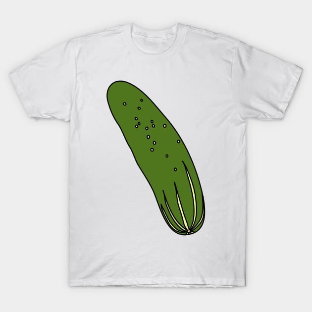 Pickles Green Cucumber T-Shirt by notsniwart